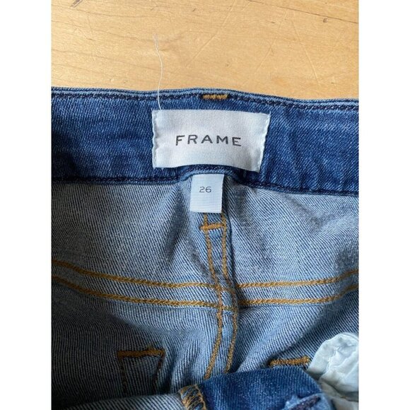 Frame blue "Le Crop Mini Boot" Womens jeans sz 26 - Picture 4 of 7